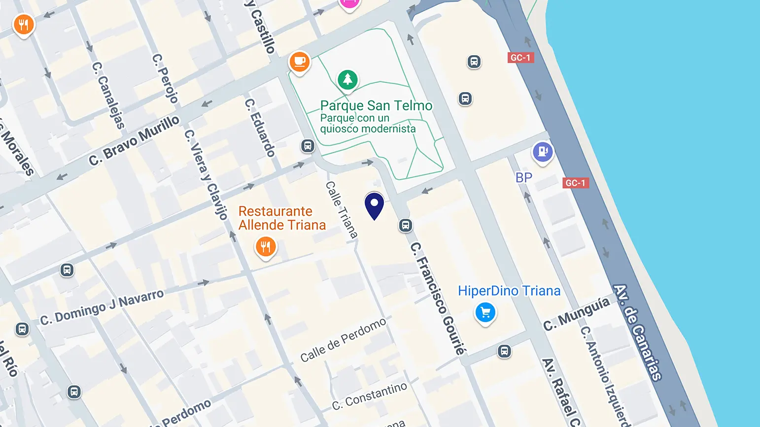 Google Maps ubicación oficinas Grupo Pérez Moreno